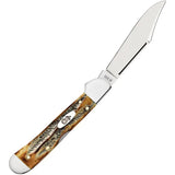 Case Cutlery Bonestag Mini CopperLock Pocket Knife 3.63in Closed Stainless Locking Blade For Collectors by Case Cutlery