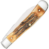 Case Cutlery Trapper Knife 6.5 Bonestag Premium Stainless Wharncliffe Blades For Collectors Boxed by Case Cutlery