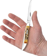 Case Cutlery Fishing Knife 6.5 Bonestag Handle For Anglers With Long Clip And Scaler Hook Disgorger by Case Cutlery