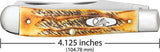 Case Cutlery Trapper Knife 6.5 Bonestag Handle With Mirror Finish Clip And Spey Blades Premium Stainless Collectors by Case Cutlery