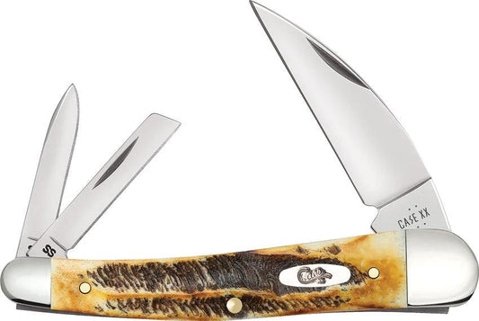 Case Cutlery Seahorse Whittler 6.5 Bonestag 65347 by Case Cutlery