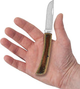 Case Cutlery Sod Buster Jr Knife Crossroads S35VN Skinner 3.63 Inch Stonewashed Wood Handle For Outdoor Enthusiasts by Case Cutlery