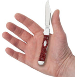 Case Cutlery Mini Copperlock Knife With Ruby Stardust Kirinite Handle Premium Stainless Locking Blade For Collectors by Case Cutlery