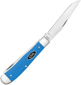 Case Cutlery Trapper Knife Light Blue Synthetic Handle 4.13 Inch Closed With Clip And Spey Blades For Collectors by Case Cutlery