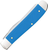 Case Cutlery Mini Trapper Knife Light Blue Synthetic Handle 3.5 Inch Closed Clip Spey Blades For Knife Collectors by Case Cutlery