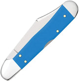 Case Cutlery Mini Copperlock Pocket Knife For Collectors Light Blue Synthetic Handle Locking Clip Blade 3.63 Inch Closed by Case Cutlery