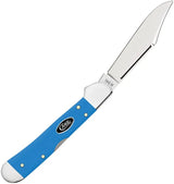 Case Cutlery Mini Copperlock Pocket Knife For Collectors Light Blue Synthetic Handle Locking Clip Blade 3.63 Inch Closed by Case Cutlery