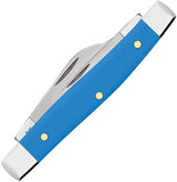Case Cutlery Stockman Knife Light Blue Synthetic 68904 With Mirror Finish Blades For EDC Collectors by Case Cutlery