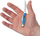 Case Cutlery Stockman Knife Light Blue Synthetic 68904 With Mirror Finish Blades For EDC Collectors by Case Cutlery
