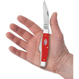 Case Cutlery Stockman Knife American Workman 4375 CS Large Red Handle Stonewashed Carbon Steel Blades Collectors by Case Cutlery