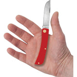 Case Sod Buster Jr Skinner Knife Red Synthetic Handle 3.63 Inch Closed Carbon Steel Outdoor Tool by Case Cutlery