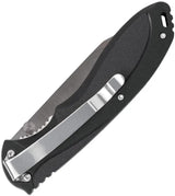 Case TecX Linerlock Knife For EDC Enthusiasts, 3.5in Satin Partially Serrated Blade, 4.5in Closed, Black Handle by Case Cutlery