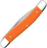 Case Cutlery Medium Jack Orange Pocket Knife 3.38in Closed Stonewash Clip Pen Blades For Collectors by Case Cutlery