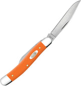 Case Cutlery Medium Jack Orange Pocket Knife 3.38in Closed Stonewash Clip Pen Blades For Collectors by Case Cutlery