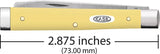 Case Cutlery Baby Doc Yellow Synthetic Pocket Knife for Collectors 2.88 Inch Closed Stonewash Spear and Spatula Blades by Case Cutlery