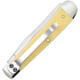 Case Cutlery Trapper Knife Yellow Synthetic Handle 81091 Mirror Finish Blades For EDC Enthusiasts by Case Cutlery