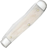 Case Cutlery Sportsman Trapper Hunter Knife, 4.13 Inch Closed, Mirror Stainless Clip and Spey Blades, Bone Handle by Case Cutlery
