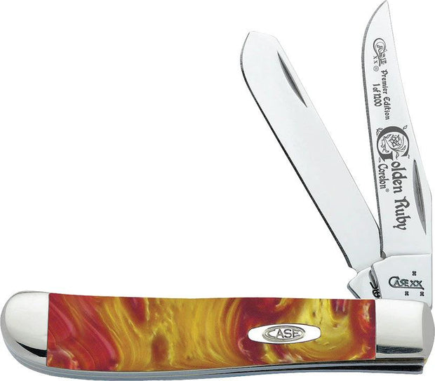 Case Cutlery Mini Golden Ruby Trapper 9207GR by Case Cutlery