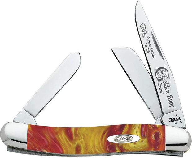 Case Cutlery Golden Ruby Stockman 9318GR by Case Cutlery