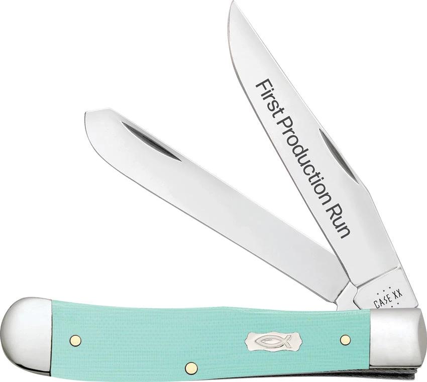 Case Cutlery Trapper Seafoam 1st PR 95810 by Case Cutlery