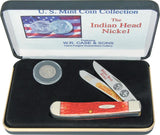 Case Cutlery Indian Head Nickel Trapper Set CAT-IHN\RPB by Case Cutlery