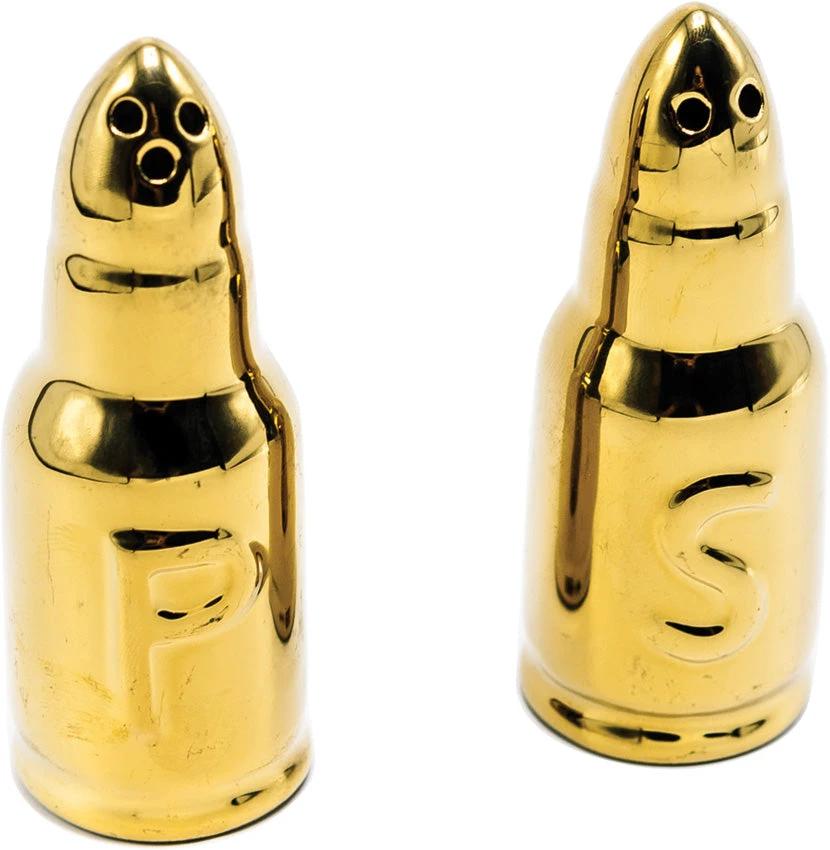 Caliber Gourmet Salt Pepper Shakers Bullet CBG-1036 by Caliber Gourmet