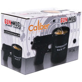 Caliber Gourmet Gun Mug Black Ceramic 18 Oz For Gun Enthusiasts Hand Wash Only Not Microwave Safe by Caliber Gourmet