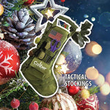 Caliber Gourmet Tactical Stocking OD Green 19x8.5 Durable Nylon With Attachments For Hunting And Shooting Enthusiasts by Caliber Gourmet