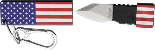 Caliber Gourmet USA Keychain Knife 12 Pack With Satin 1.5 Inch Blade And ABS Handle Boxed For Collectors by Caliber Gourmet