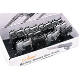 Caliber Gourmet Gun Knife Keychain Display 12 Knife Set With Assisted Opening Linerlock Satin Blades For EDC Enthusiasts by Caliber Gourmet