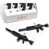 Caliber Gourmet AR Pen Display 5 Inch Black Rifle Pen With 0.7mm Blue Ink Box Of 12 Desk Countertop Display by Caliber Gourmet