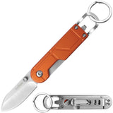 Caliber Gourmet Framelock 12 Piece Display Knife Set Satin Blade Orange Handle For Retail Buyers by Caliber Gourmet