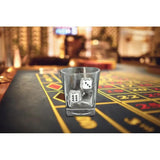 Caliber Gourmet Lucky Dice Glass Food Safe Glassware Boxed Gift For Entertaining Enthusiasts by Caliber Gourmet
