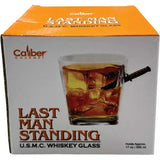 Caliber Gourmet Last Man Standing Glass USMC Edition 17 Oz Hand Sculpted Collectible Gift For Marines by Caliber Gourmet