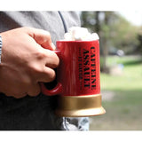 Caliber Gourmet Caffeine Assault Mug Shotgun Shell Ceramic 13.5 oz for Coffee Lovers by Caliber Gourmet
