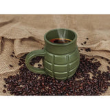 Caliber Gourmet Grenade Mug Ceramic 22 Oz Green Finish Unique Gift For Coffee Lovers by Caliber Gourmet