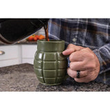 Caliber Gourmet Grenade Mug Ceramic 22 Oz Green Finish Unique Gift For Coffee Lovers by Caliber Gourmet