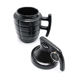 Caliber Gourmet Grenade Mug With Lid 22oz Insulated Ceramic Keeps Drinks Hot 1 Hour For Coffee Lovers by Caliber Gourmet