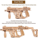 Caliber Gourmet Rubber Band Gun Puzzle Kit 3D Wooden Laser Cut No Glue Movable Mechanics For Teens And Adults by Caliber Gourmet