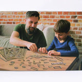 Caliber Gourmet Wood Knife Puzzle Set Six Laser Cut 3D Puzzles No Tools Needed Boxed Gift For Puzzle Lovers by Caliber Gourmet