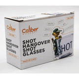 Caliber Gourmet Hangover Shot Glass Set Glass Construction Pack Of Two Boxed Gift For Party Lovers by Caliber Gourmet