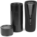 Caliber Gourmet Tactical Shot Glasses 2 Pc Set Hand Cast Aluminum 2 Oz Each With Zippered Pouch And Tube For Gear by Caliber Gourmet