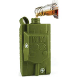 Caliber Gourmet Tank Flask 16 Oz BPA Free Durable Green Screw Top For Camping And Outdoors by Caliber Gourmet