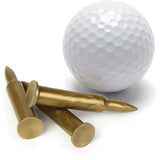 Caliber Gourmet Tactical Golf Tees Bullet Shaped Pack Of 50 For Golfers Boxed With Hang Tab by Caliber Gourmet