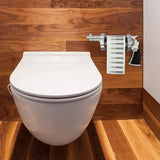 Caliber Gourmet Toilet Paper Holder CBG TPH Durable Poly Resin Mounting Hardware Included For Modern Homes by Caliber Gourmet