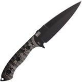 Curran Blades Javelin Fixed Blade Knife With Cerakote Black Blade Full Tang G10 Handle Sheath For Outdoor Survivalists by Curran Blades