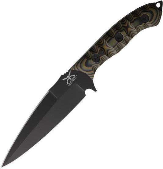 Curran Blades Javelin Fixed Blade Blk/Camo JAV002 by Curran Blades