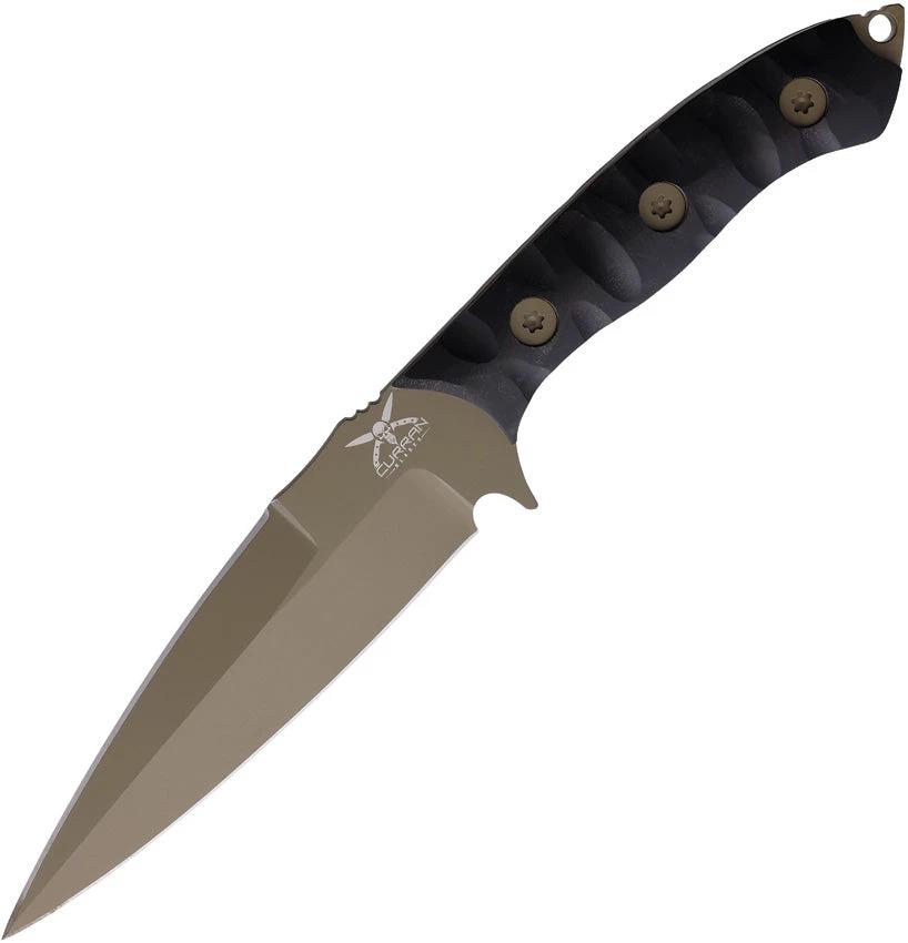 Curran Blades Javelin Fixed Blade FDE/Blk JAV003 by Curran Blades