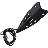 Combat Ready Neck Knife CBR378 NK016 2.5-Inch Satin Dagger Blade Black Nylon Handle For Tactical Enthusiasts by Combat Ready