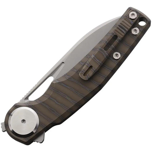 Cobratec Knives Apex Button Lock Knife With Titanium Handle And M390 Blade For EDC Enthusiasts by Cobratec Knives